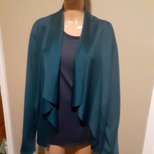 Teal bella flore cardigan